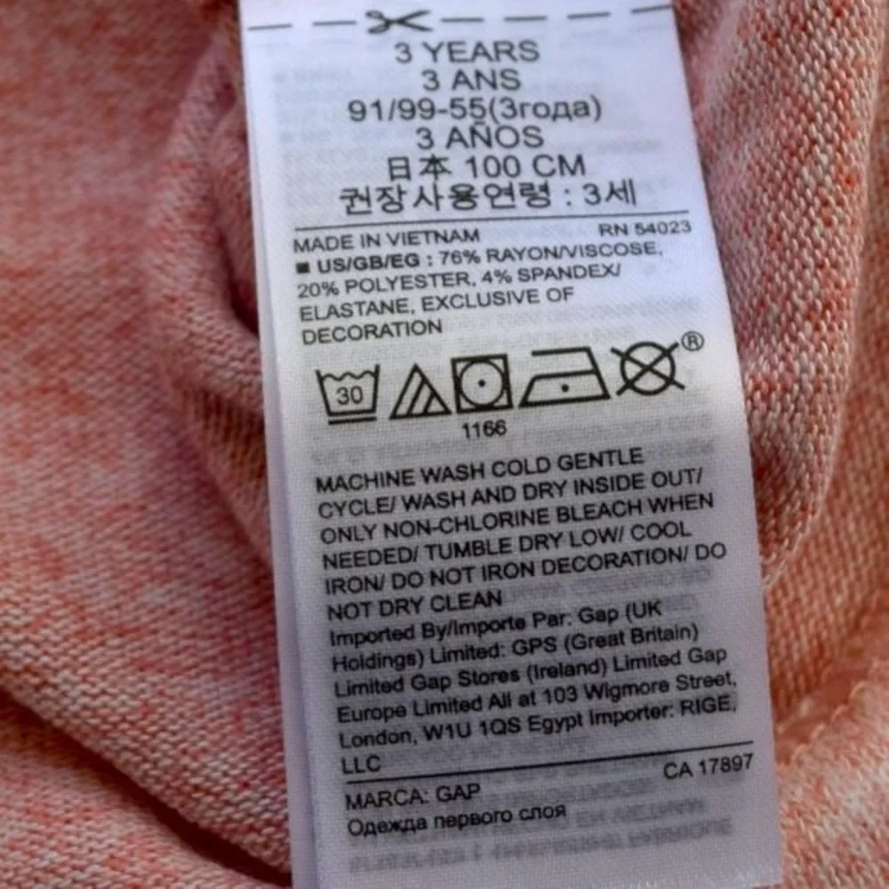 NWT Girls GAP Henley Shirt (Pink) 3T